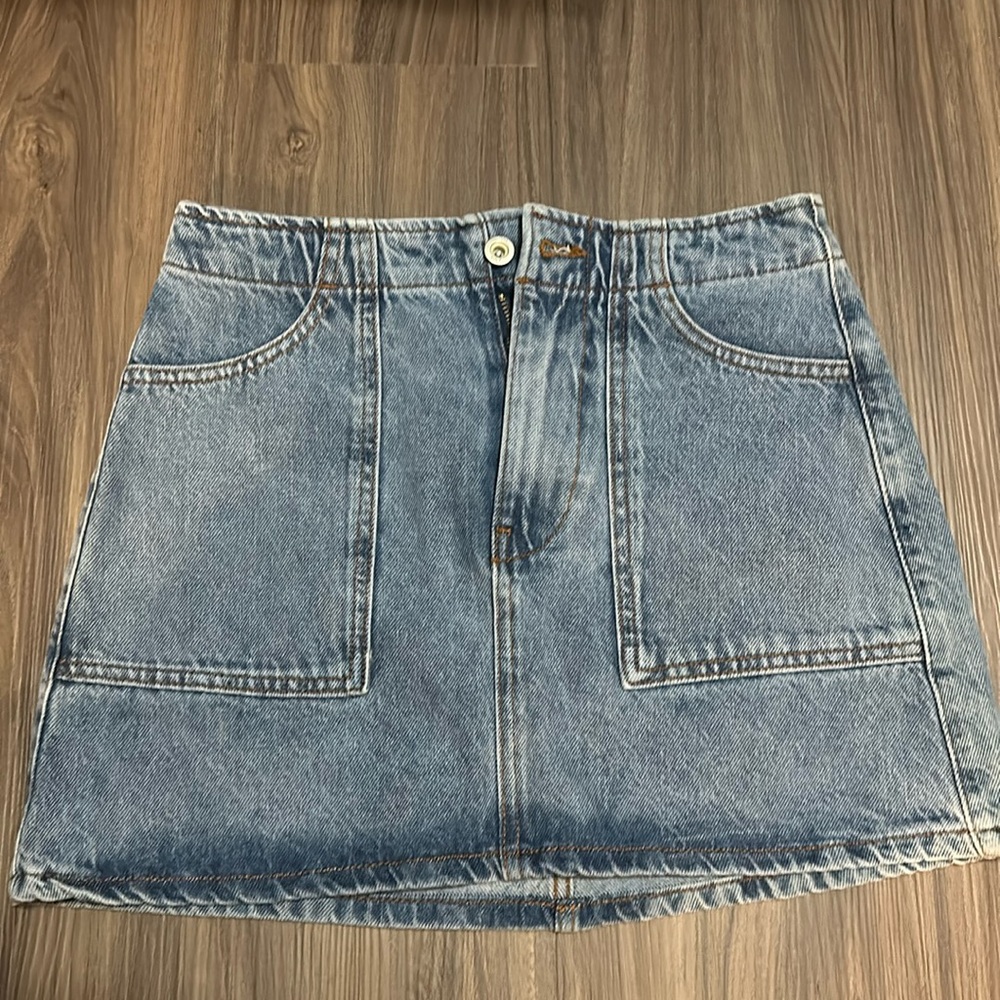 ZARA denim mini skirt